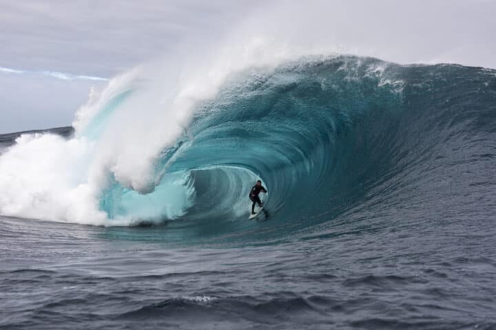 West Australian slab hunter Kerby Brown is well versed in the art of riding unpredictable, mutant waves. Facing Monsters